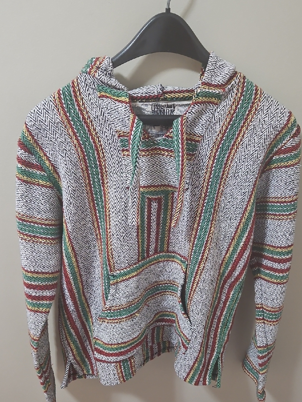 Striped Hooded Baja Sweater - Multicolor